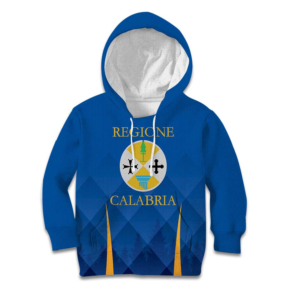 Italy Calabria Kid Hoodie Flag Style - Wonder Print Shop