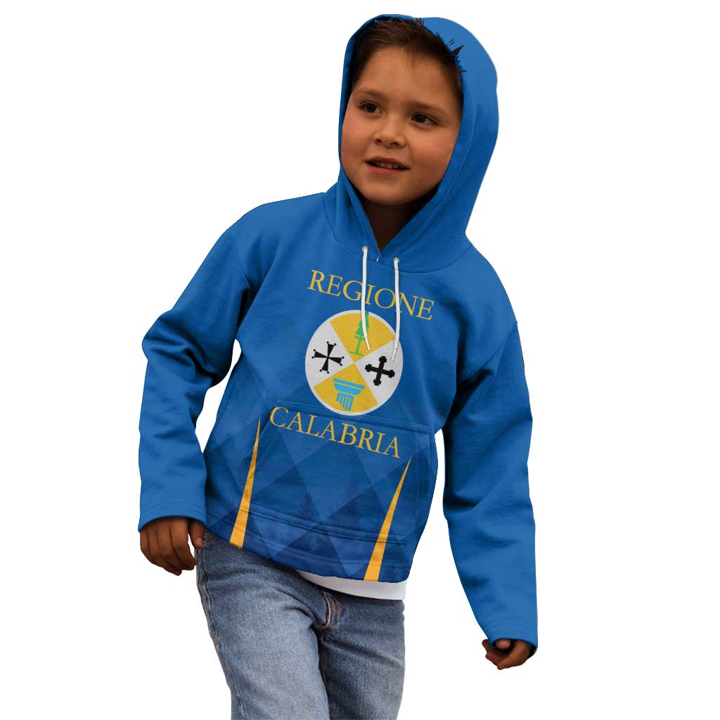 Italy Calabria Kid Hoodie Flag Style - Wonder Print Shop
