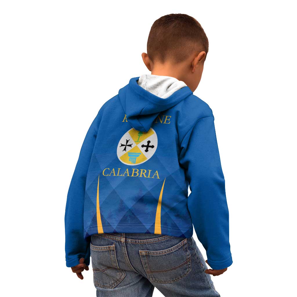 Italy Calabria Kid Hoodie Flag Style - Wonder Print Shop