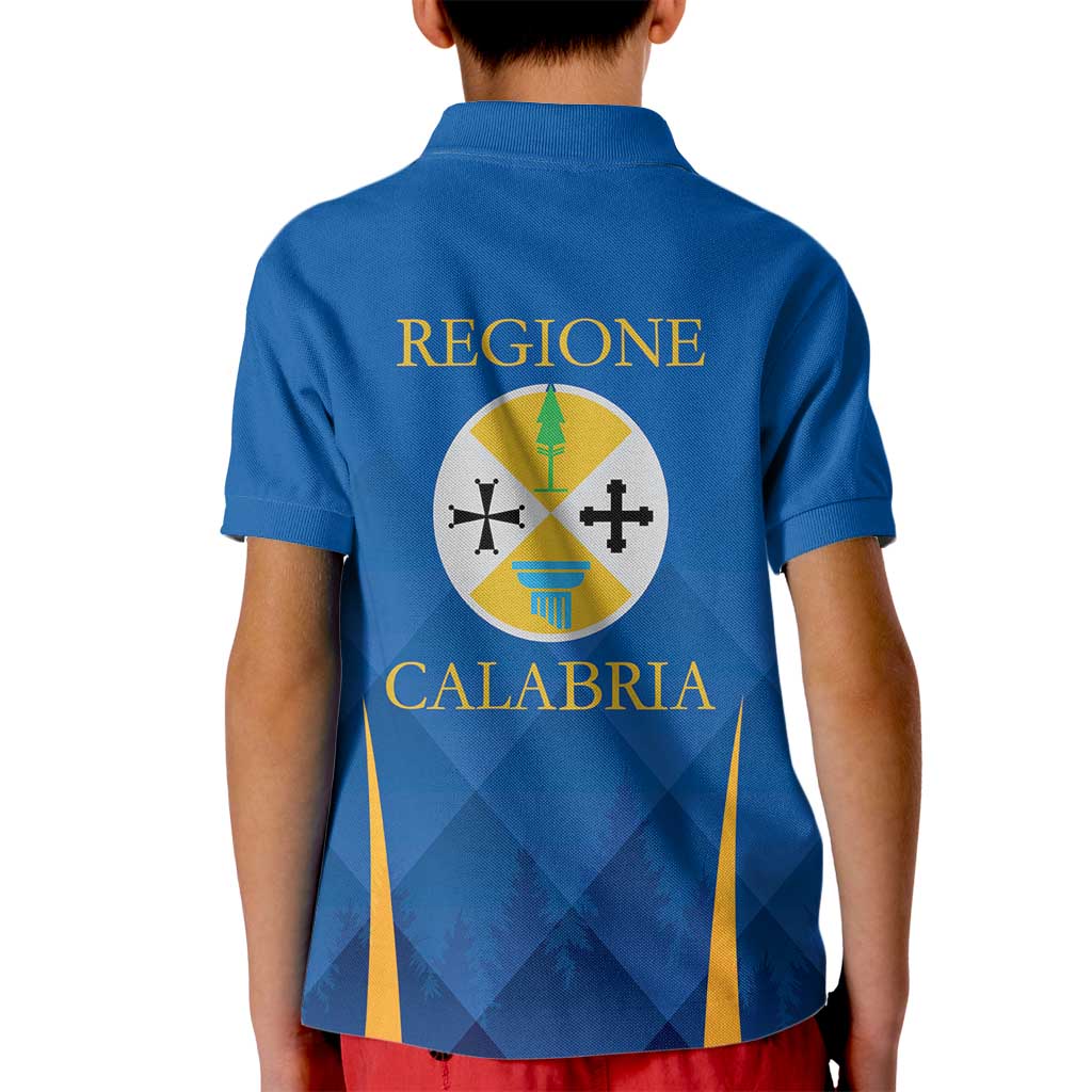 Italy Calabria Kid Polo Shirt Flag Style - Wonder Print Shop