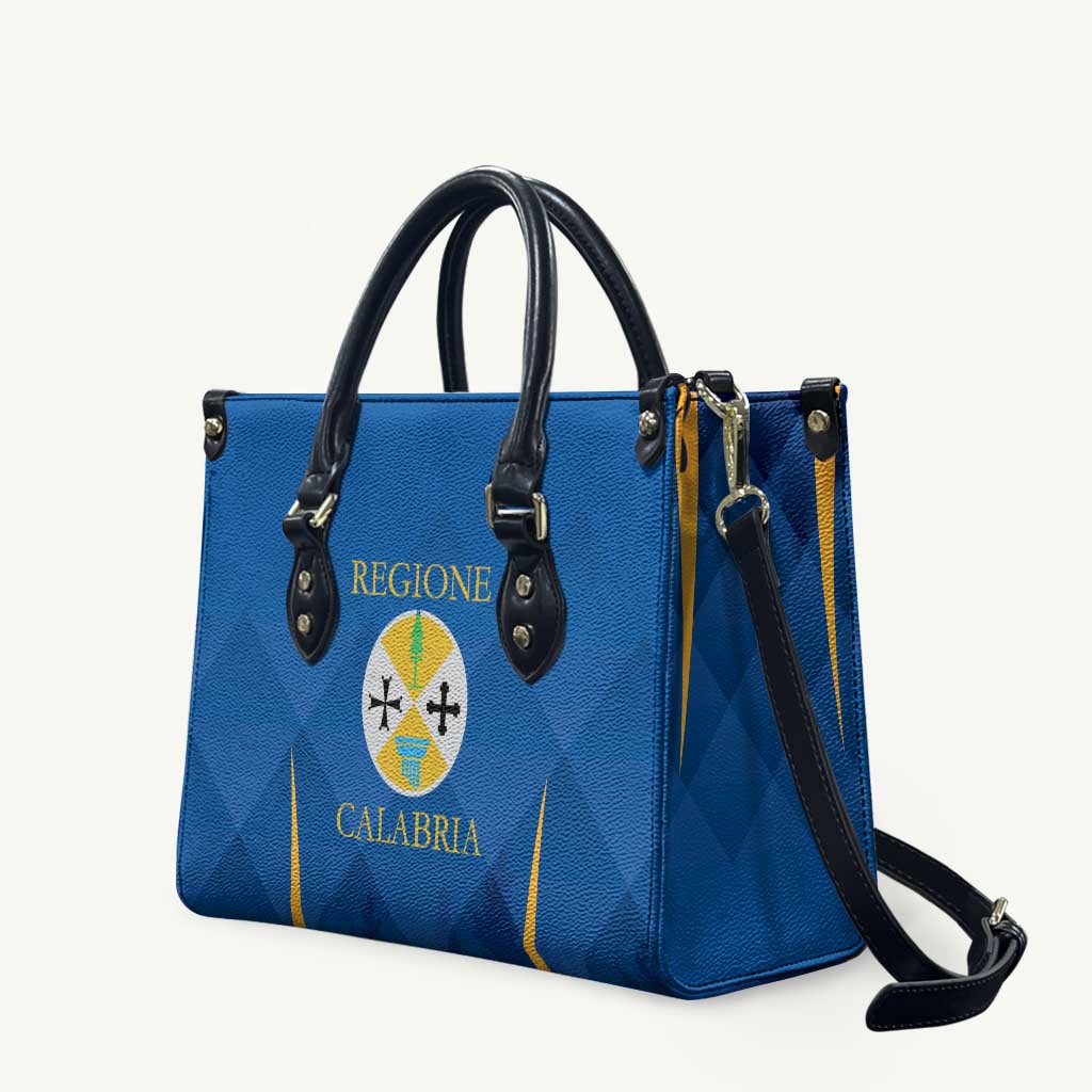 Italy Calabria Leather Bag Flag Style - Wonder Print Shop