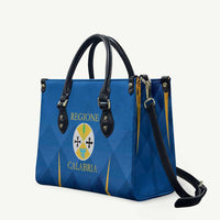 Italy Calabria Leather Bag Flag Style - Wonder Print Shop