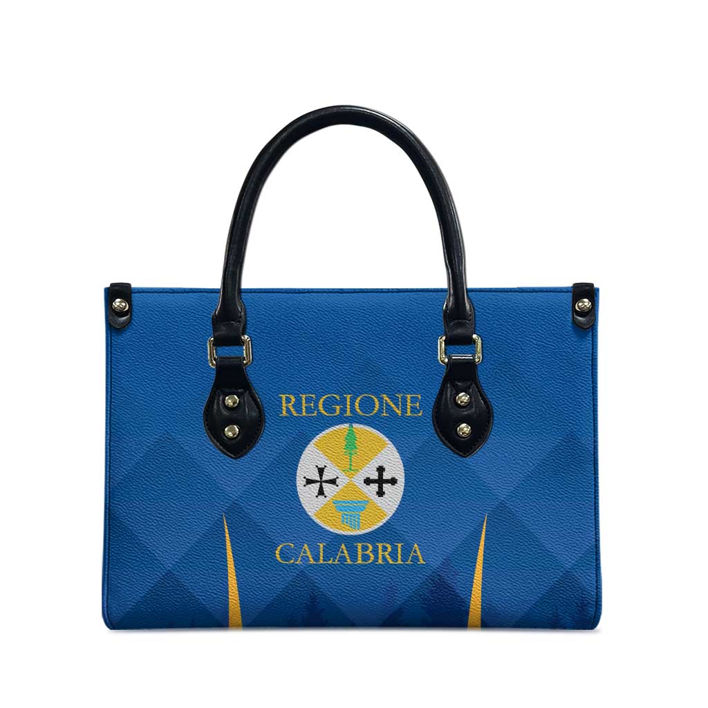 Italy Calabria Leather Bag Flag Style - Wonder Print Shop