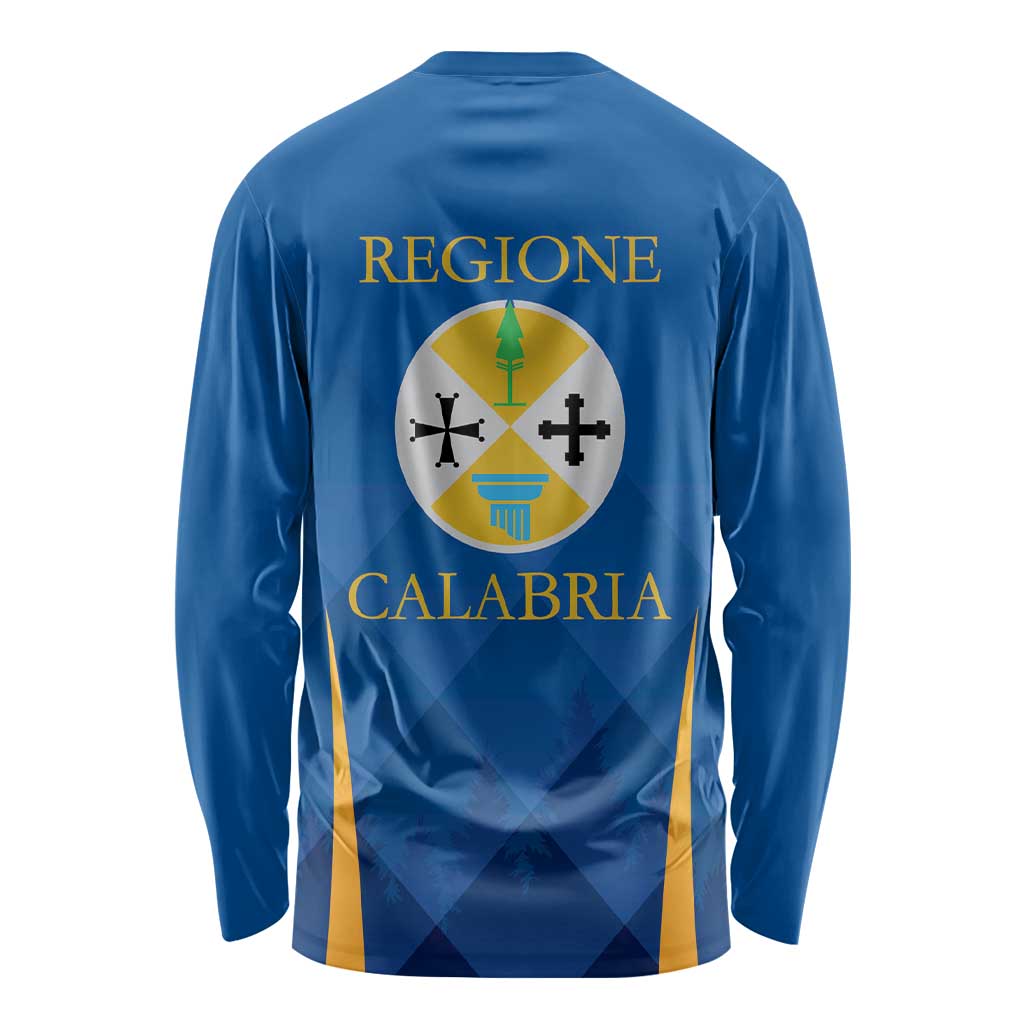 Italy Calabria Long Sleeve Shirt Flag Style - Wonder Print Shop