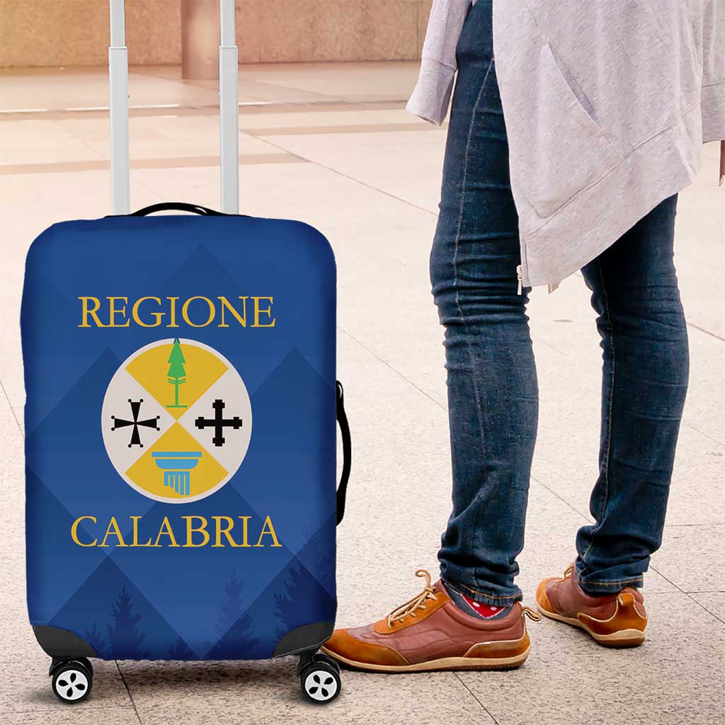 Italy Calabria Luggage Cover Flag Style - Wonder Print Shop