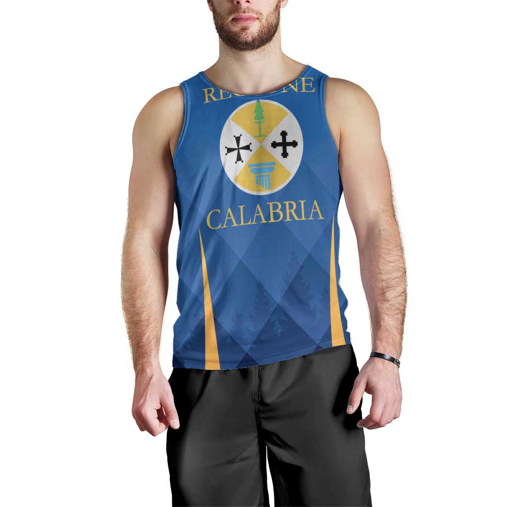 Italy Calabria Men Tank Top Flag Style - Wonder Print Shop