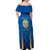 Italy Calabria Off Shoulder Maxi Dress Flag Style - Wonder Print Shop