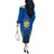Italy Calabria Off The Shoulder Long Sleeve Dress Flag Style - Wonder Print Shop
