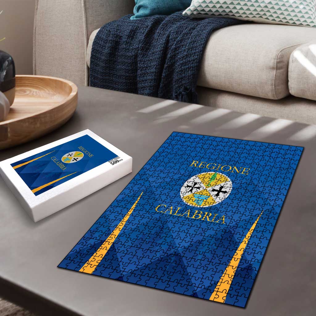 Italy Calabria Puzzle Flag Style - Wonder Print Shop