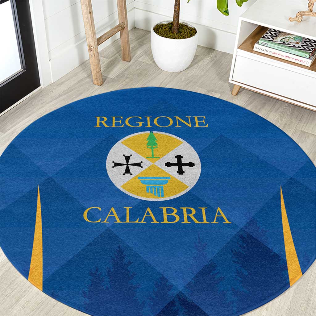 Italy Calabria Round Carpet Flag Style - Wonder Print Shop