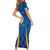Italy Calabria Short Sleeve Bodycon Dress Flag Style - Wonder Print Shop
