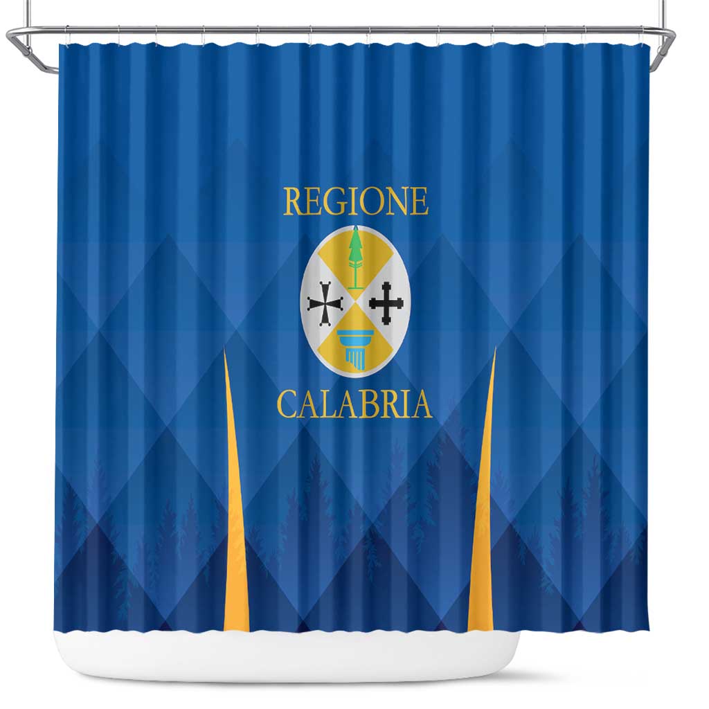 Italy Calabria Shower Curtain Flag Style - Wonder Print Shop