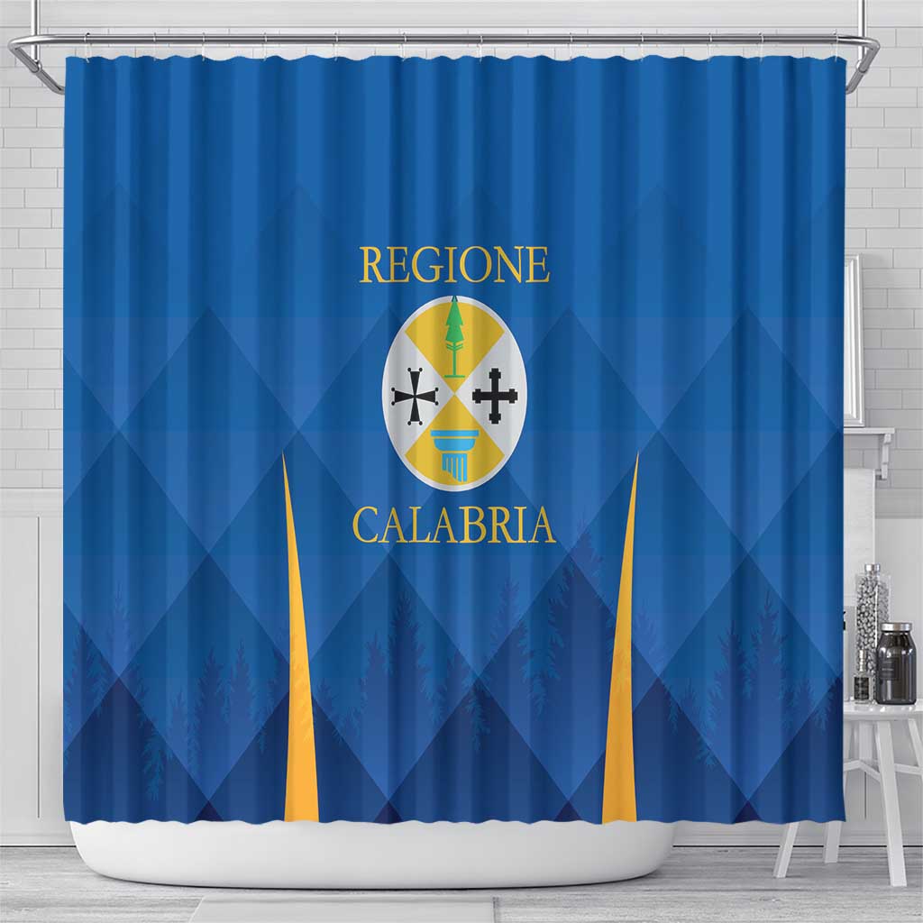 Italy Calabria Shower Curtain Flag Style - Wonder Print Shop