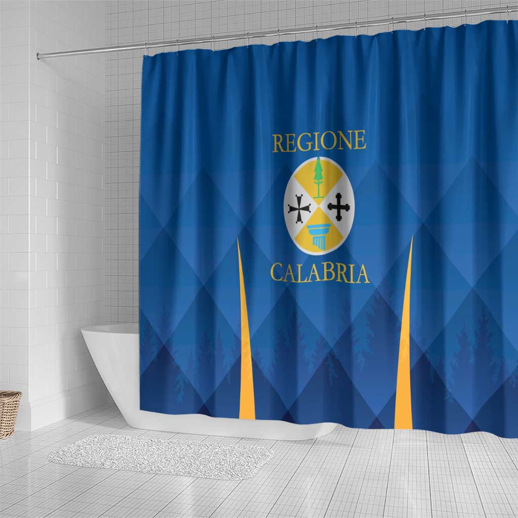 Italy Calabria Shower Curtain Flag Style - Wonder Print Shop