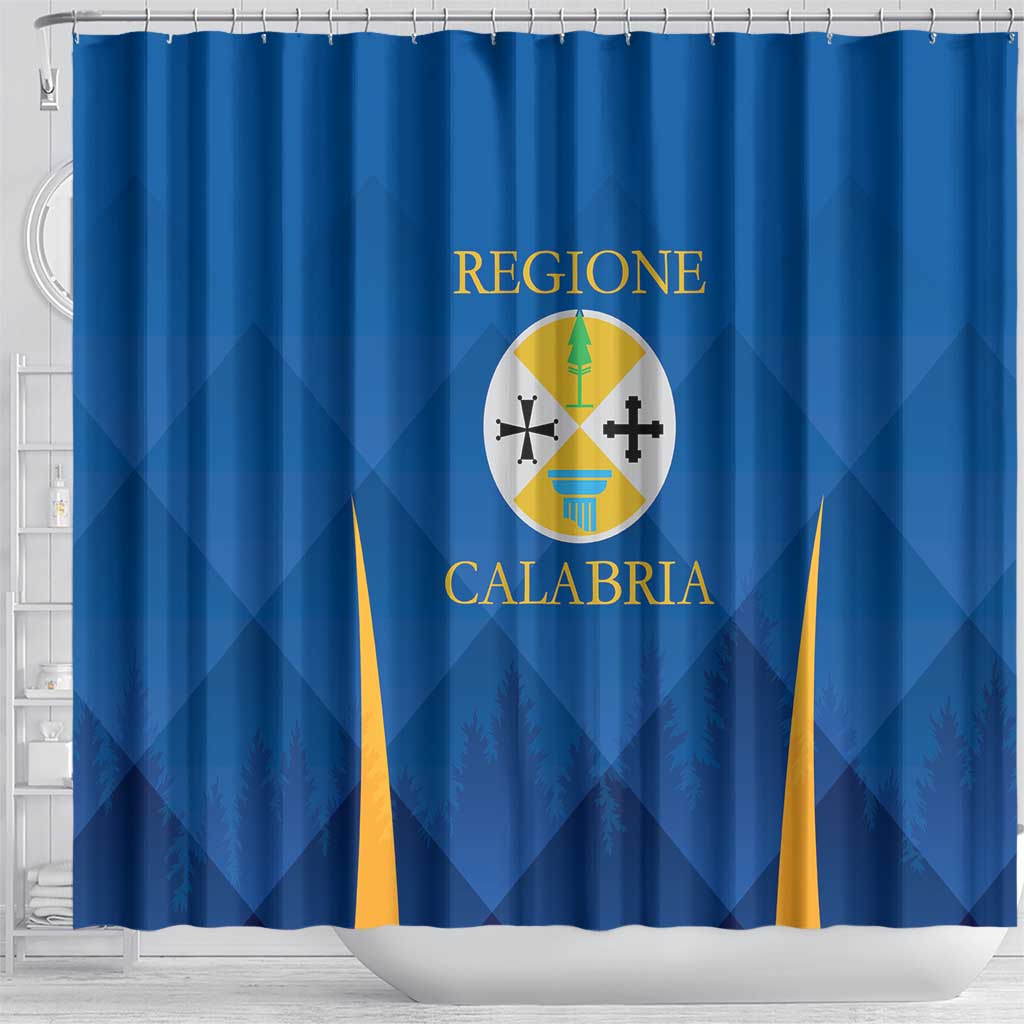 Italy Calabria Shower Curtain Flag Style - Wonder Print Shop