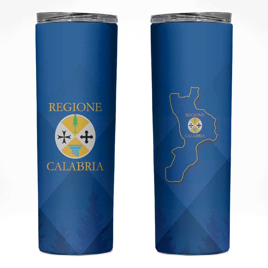 Italy Calabria Skinny Tumbler Flag Style - Wonder Print Shop