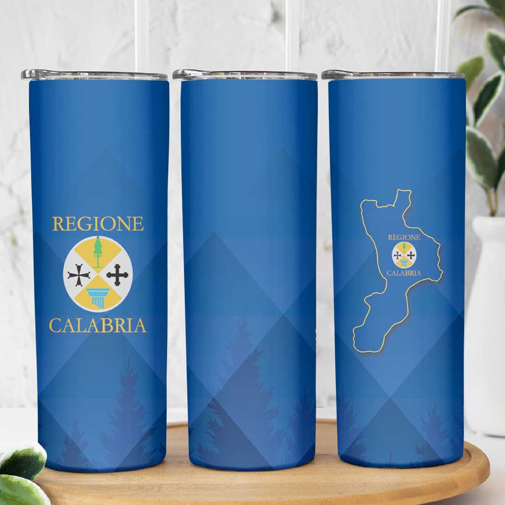 Italy Calabria Skinny Tumbler Flag Style - Wonder Print Shop