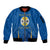Italy Calabria Sleeve Zip Bomber Jacket Flag Style - Wonder Print Shop