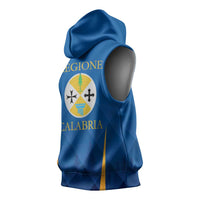 Italy Calabria Sleeveless Hoodie Flag Style - Wonder Print Shop