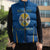 Italy Calabria Sleeveless Puffer Jacket Flag Style - Wonder Print Shop