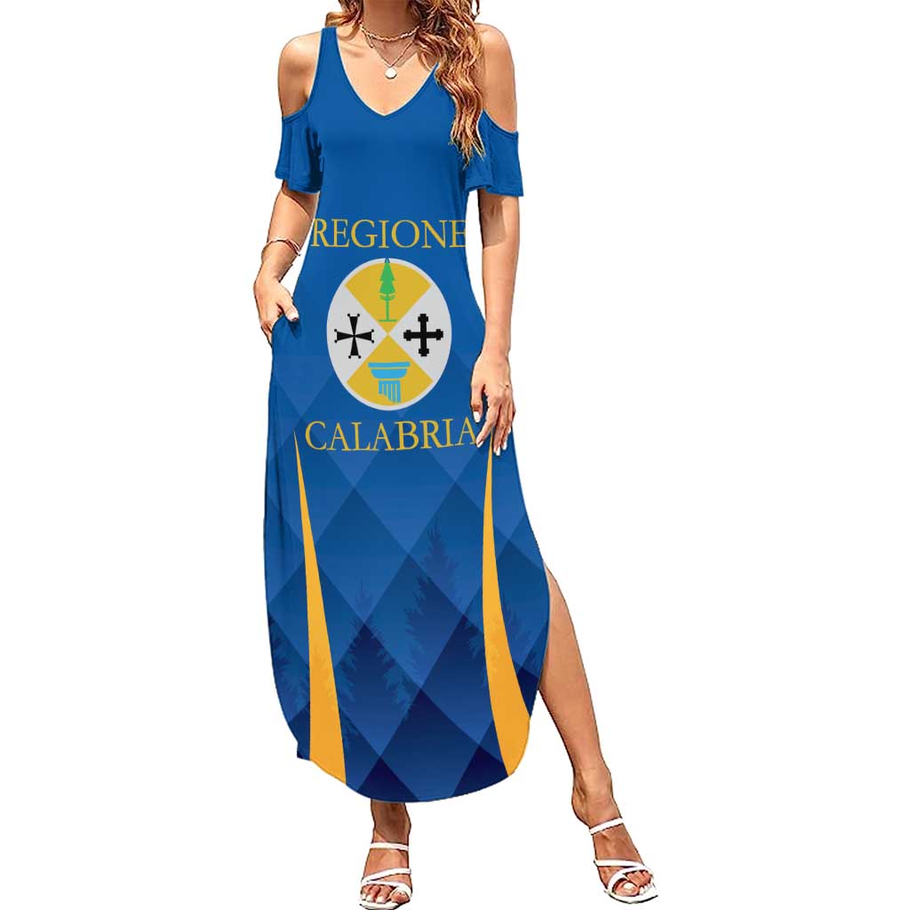 Italy Calabria Summer Maxi Dress Flag Style - Wonder Print Shop