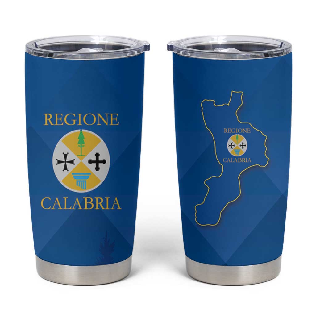 Italy Calabria Tumbler Cup Flag Style - Wonder Print Shop