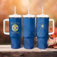 Italy Calabria Tumbler With Handle Flag Style - Wonder Print Shop