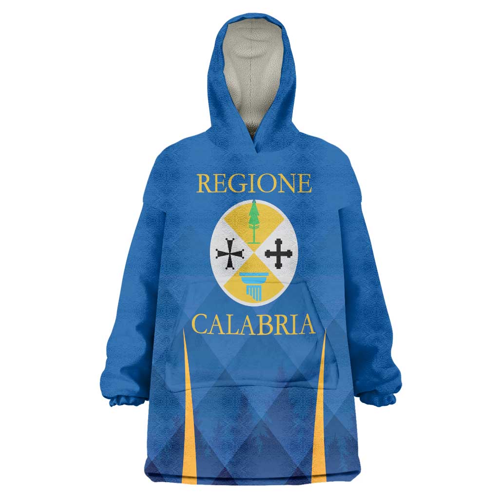 Italy Calabria Wearable Blanket Hoodie Flag Style - Wonder Print Shop