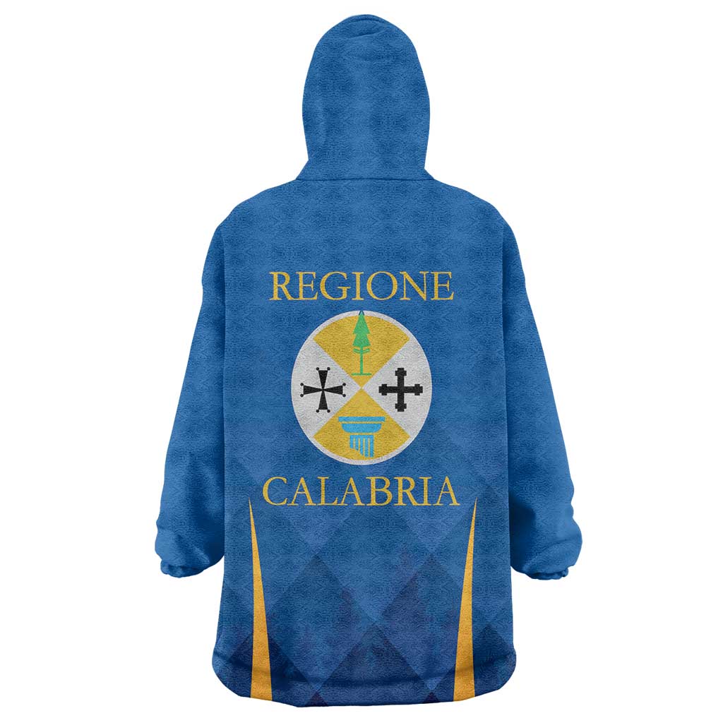 Italy Calabria Wearable Blanket Hoodie Flag Style - Wonder Print Shop