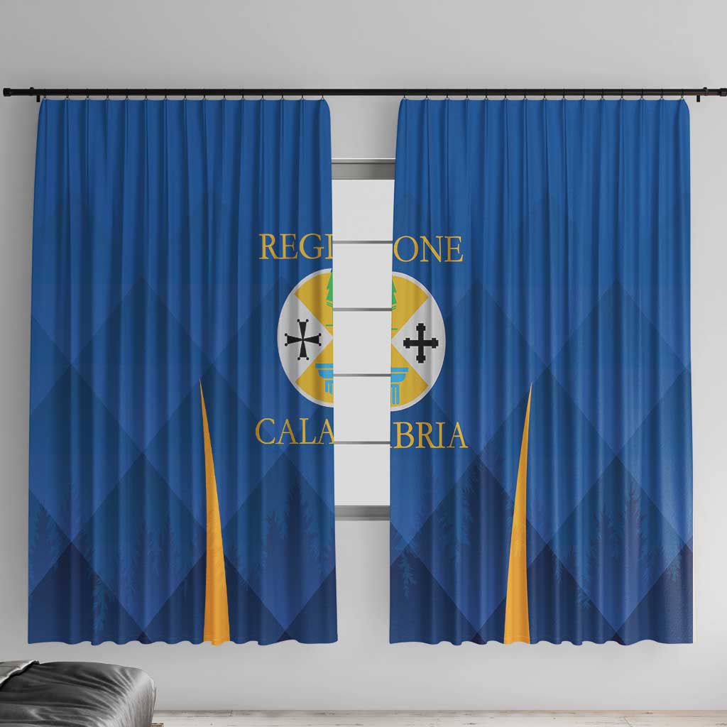 Italy Calabria Window Curtain Flag Style - Wonder Print Shop