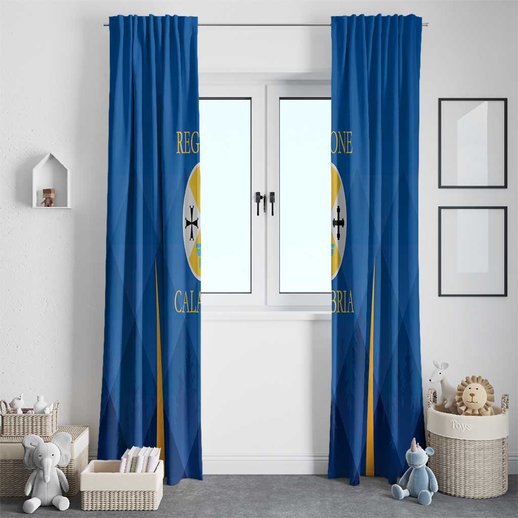 Italy Calabria Window Curtain Flag Style - Wonder Print Shop