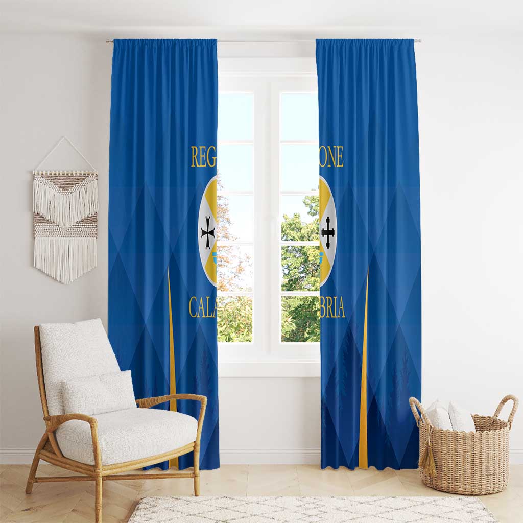 Italy Calabria Window Curtain Flag Style - Wonder Print Shop