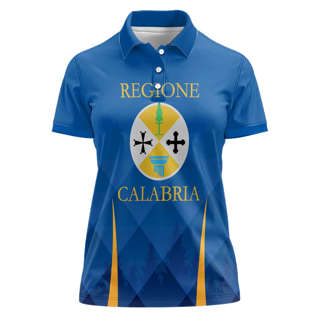 Italy Calabria Women Polo Shirt Flag Style - Wonder Print Shop