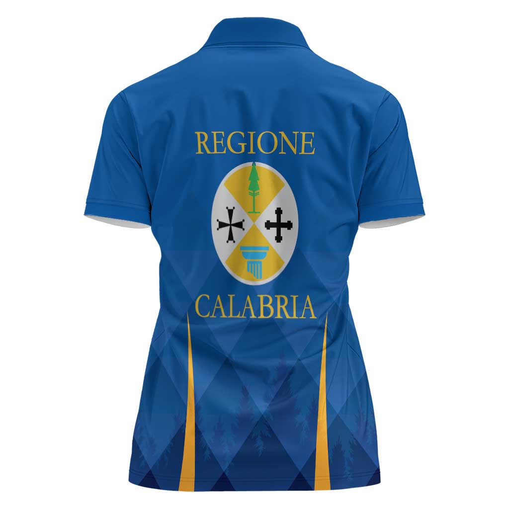 Italy Calabria Women Polo Shirt Flag Style - Wonder Print Shop