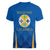 Italy Calabria Women V-Neck T-Shirt Flag Style - Wonder Print Shop