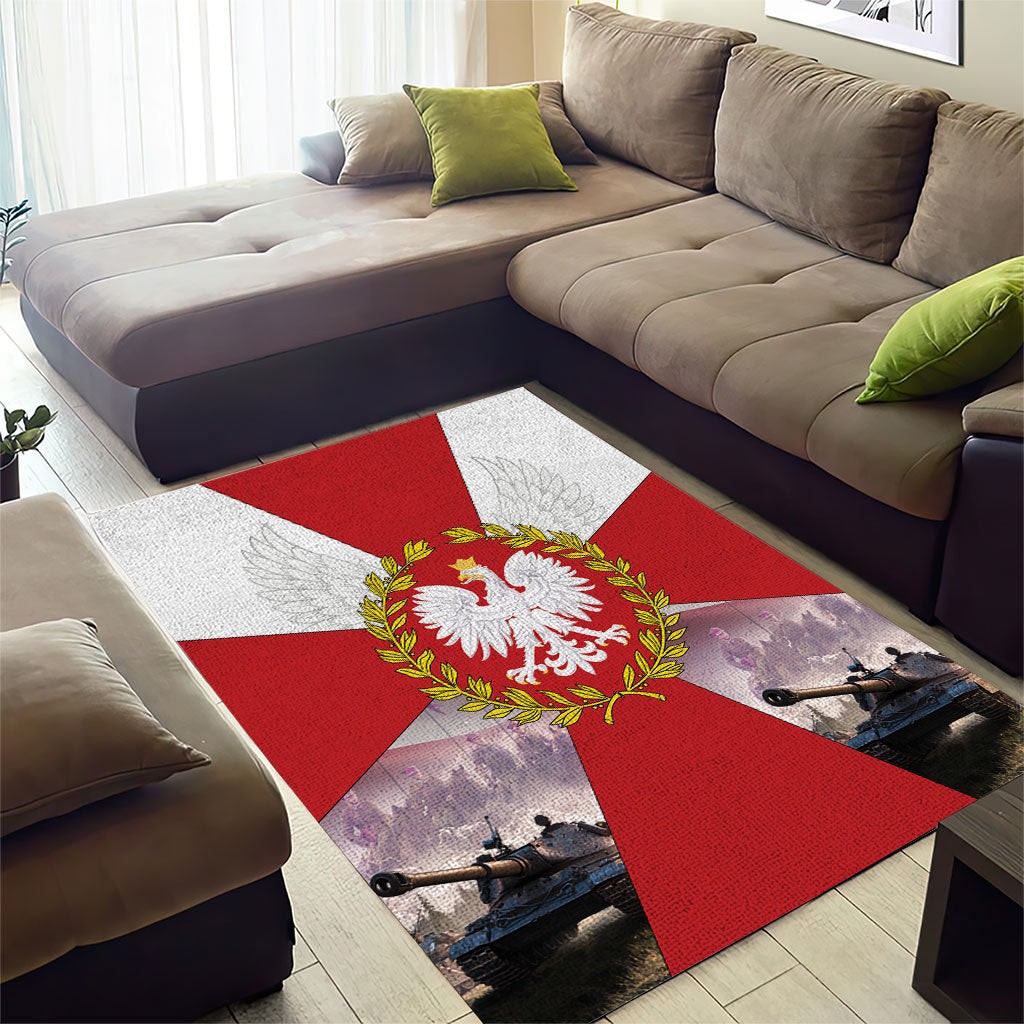 Polish Armed Forces Day Area Rug Bog Honor Ojczyzna Heritage