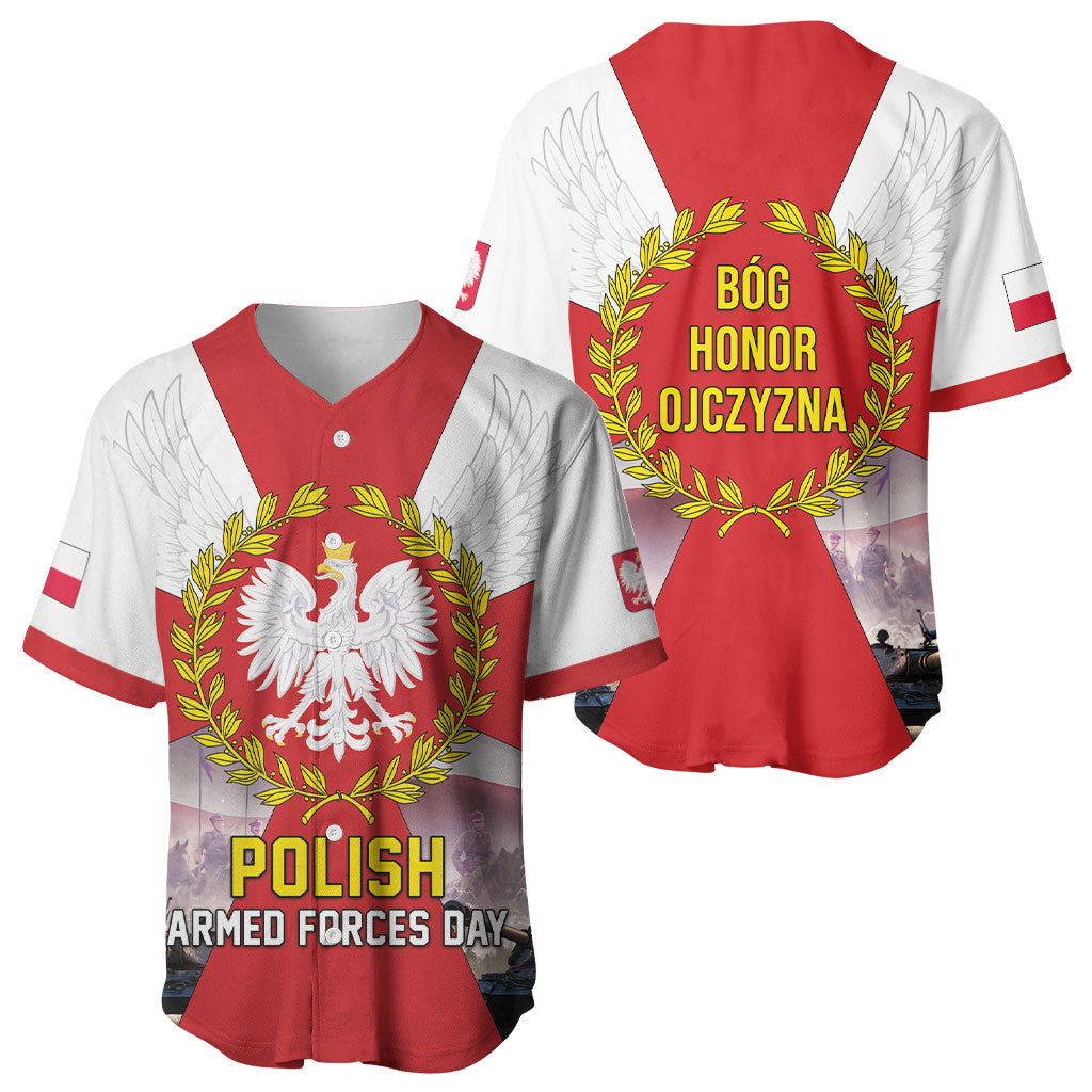 Polish Armed Forces Day Baseball Jersey Bog Honor Ojczyzna Heritage