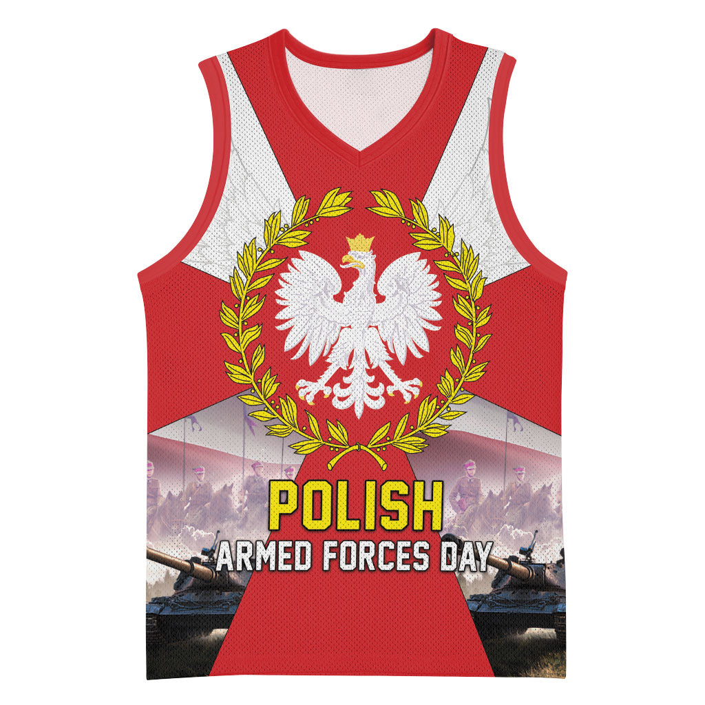 Polish Armed Forces Day Basketball Jersey Bog Honor Ojczyzna Heritage