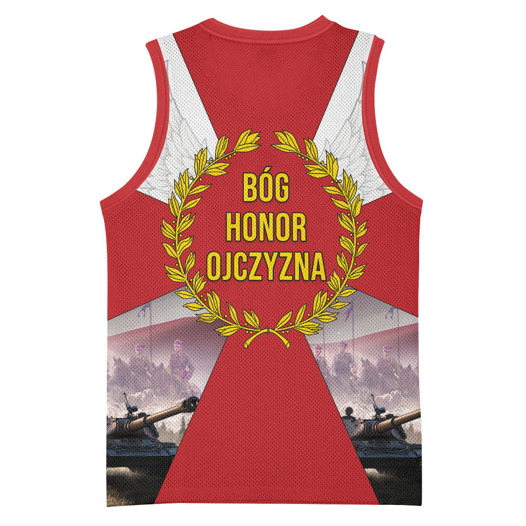 Polish Armed Forces Day Basketball Jersey Bog Honor Ojczyzna Heritage
