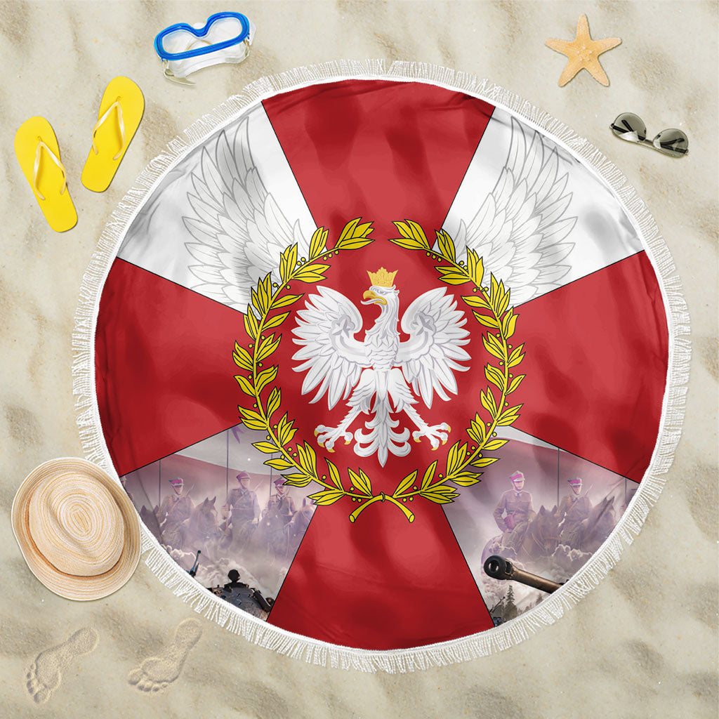 Polish Armed Forces Day Beach Blanket Bog Honor Ojczyzna Heritage