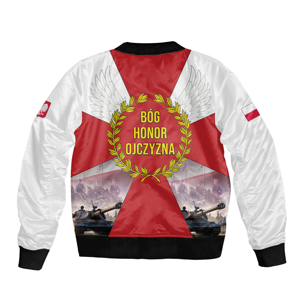 Polish Armed Forces Day Bomber Jacket Bog Honor Ojczyzna Heritage