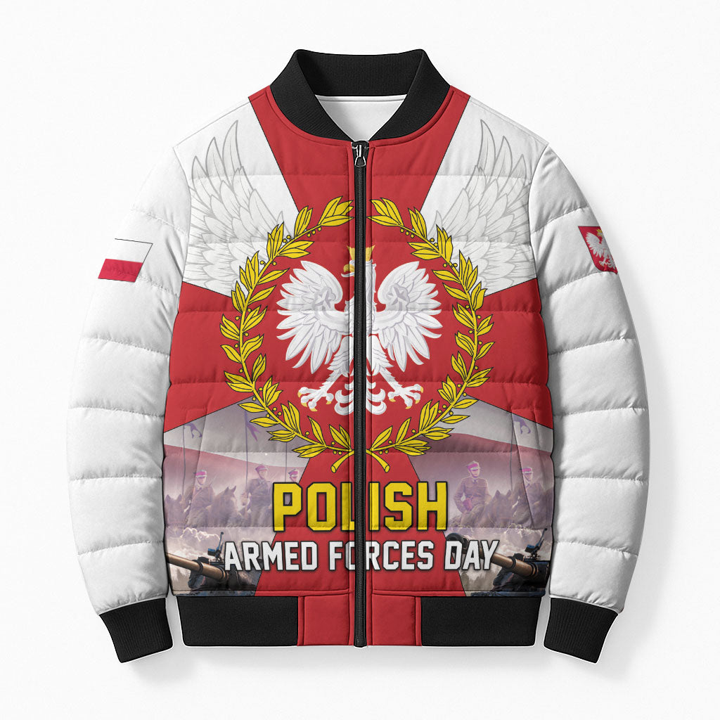 Polish Armed Forces Day Bomber Puffer Jacket Bog Honor Ojczyzna Heritage