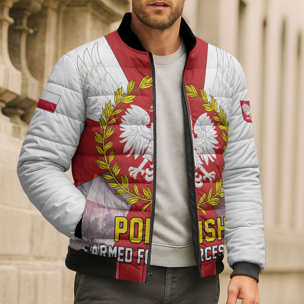 Polish Armed Forces Day Bomber Puffer Jacket Bog Honor Ojczyzna Heritage