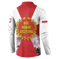 Polish Armed Forces Day Button Sweatshirt Bog Honor Ojczyzna Heritage