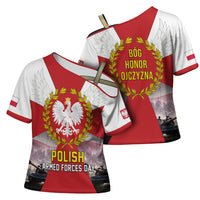 Polish Armed Forces Day Cross Shoulder Shirt Bog Honor Ojczyzna Heritage