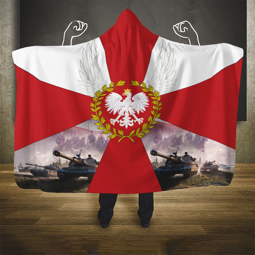 Polish Armed Forces Day Hooded Blanket Bog Honor Ojczyzna Heritage