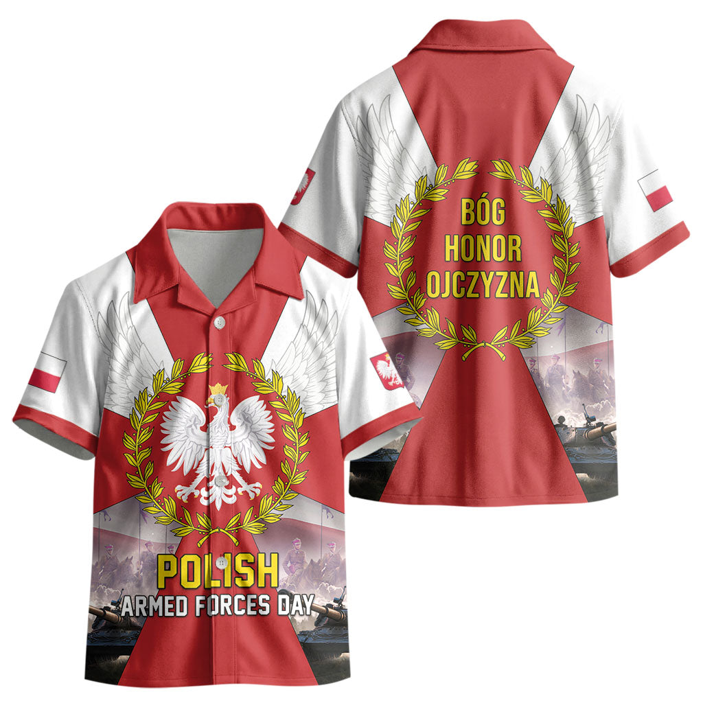 Polish Armed Forces Day Kid Hawaiian Shirt Bog Honor Ojczyzna Heritage