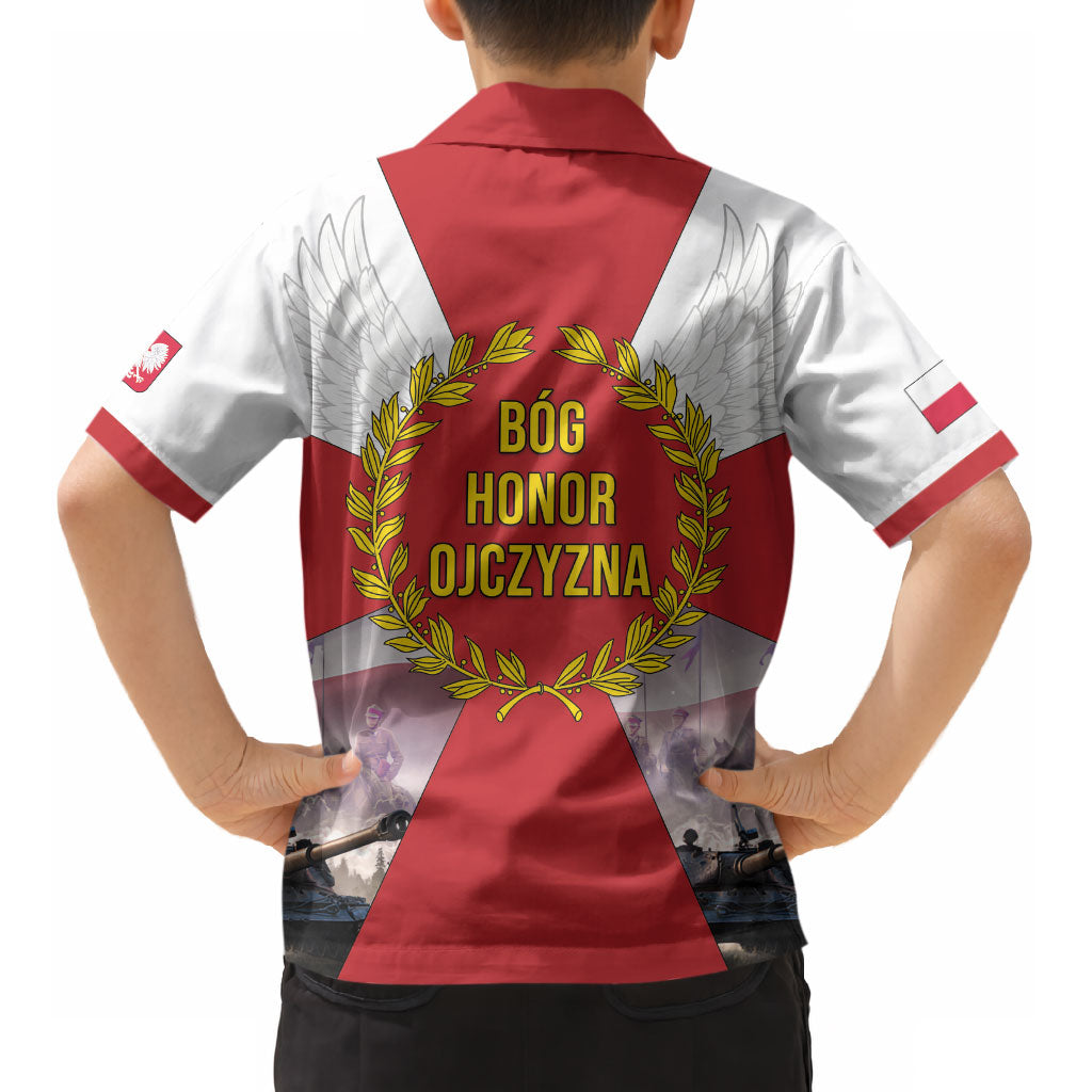 Polish Armed Forces Day Kid Hawaiian Shirt Bog Honor Ojczyzna Heritage