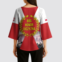 Polish Armed Forces Day Kimono Sleeve Blouse Bog Honor Ojczyzna Heritage