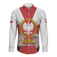 Polish Armed Forces Day Long Sleeve Button Shirt Bog Honor Ojczyzna Heritage